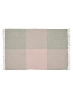Drejø Plaid, rosa fra Silkeborg Uldspinderi