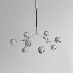 Drop Chandelier Globe, Mini, Chrome fra 101 Copenhagen