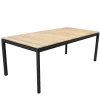 Drop Spisebord m/120 cm udtræk, teak/lava grey fra Cane-line