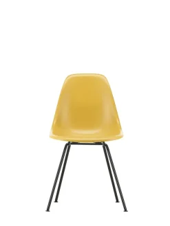 Eames Fiberglass Chair DSX, sortlakeret fra Vitra