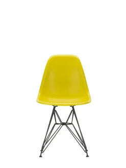 Eames Plastic Side Chair DSR, sort pulverlakeret fra Vitra