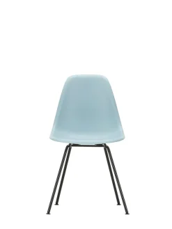 Eames Plastic Side Chair DSX, sort pulverlakeret fra Vitra