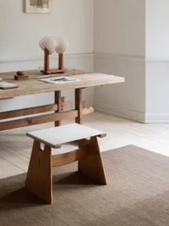 Echo Yano gulvtæppe, Olive Brown fra Linie Design