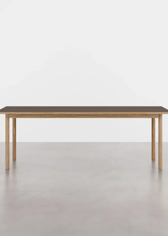 ESSENTIAL OAK spisebord 220x90 cm Espresso, fra WB Manufaktur