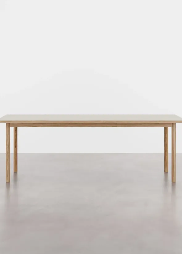 ESSENTIAL OAK spisebord 220x90 cm Mushroom, fra WB Manufaktur