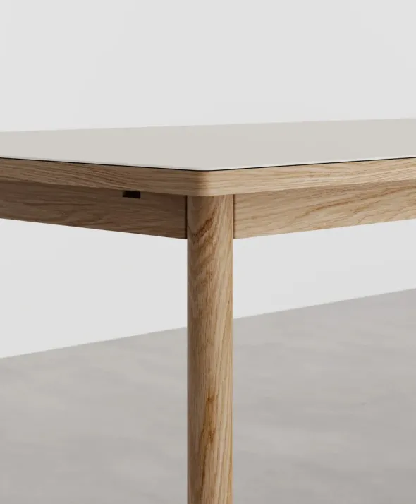 ESSENTIAL OAK spisebord 140x90 cm Mushroom, fra WB Manufaktur