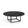 Florence sofabord Ø90, black marquina fra New Works
