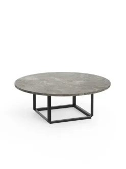 Florence sofabord Ø90, Gris Du Marais fra New Works