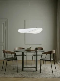 Florence spisebord Ø120, black marquina fra New Works