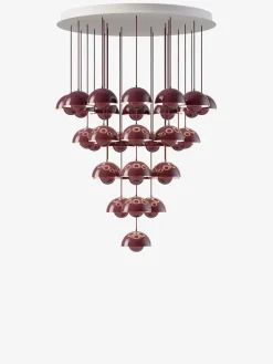 Flowerpot Chandelier VP10, 31 pendants fra &Tradition