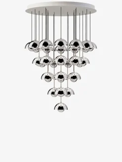 Flowerpot Chandelier VP10, 31 pendants fra &Tradition