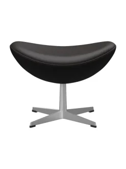3127 Fodskammel til Ægget af Arne Jacobsen læder