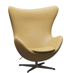 3316 Ægget loungestol, stel i brown bronze af Arne Jacobsen