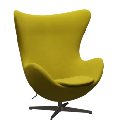 3316 Ægget loungestol, stel i brown bronze af Arne Jacobsen