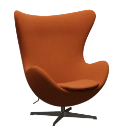 3316 Ægget loungestol, stel i brown bronze af Arne Jacobsen