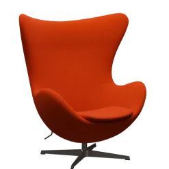 3316 Ægget loungestol, stel i brown bronze af Arne Jacobsen
