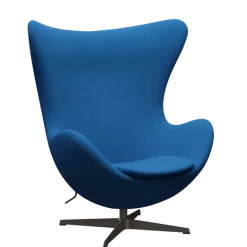 3316 Ægget loungestol, stel i brown bronze af Arne Jacobsen