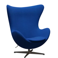 3316 Ægget loungestol, stel i brown bronze af Arne Jacobsen