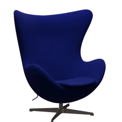 3316 Ægget loungestol, stel i brown bronze af Arne Jacobsen