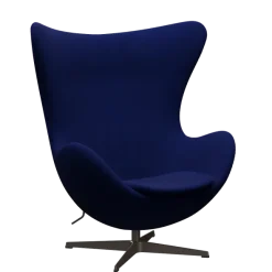 3316 Ægget loungestol, stel i brown bronze af Arne Jacobsen