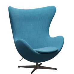 3316 Ægget loungestol, stel i brown bronze af Arne Jacobsen