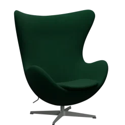 3316 Ægget loungestol, stel i silver grey af Arne Jacobsen