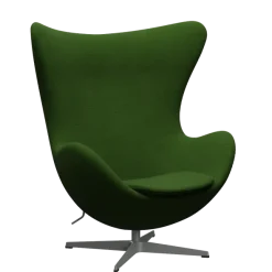 3316 Ægget loungestol, stel i silver grey af Arne Jacobsen