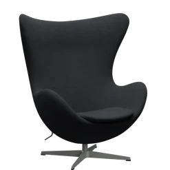 3316 Ægget loungestol, stel i silver grey af Arne Jacobsen