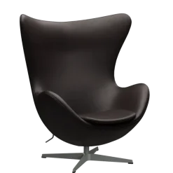 3316 Ægget loungestol, stel i silver grey af Arne Jacobsen