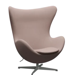3316 Ægget loungestol, stel i silver grey af Arne Jacobsen