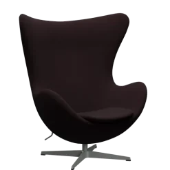 3316 Ægget loungestol, stel i silver grey af Arne Jacobsen