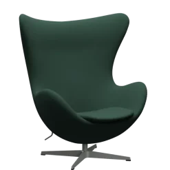 3316 Ægget loungestol, stel i silver grey af Arne Jacobsen