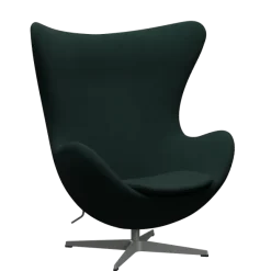 3316 Ægget loungestol, stel i silver grey af Arne Jacobsen