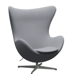 3316 Ægget loungestol, stel i silver grey af Arne Jacobsen