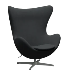 3316 Ægget loungestol, stel i silver grey af Arne Jacobsen