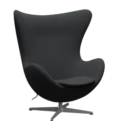 3316 Ægget loungestol, stel i silver grey af Arne Jacobsen