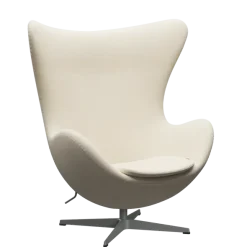 3316 Ægget loungestol, stel i silver grey af Arne Jacobsen