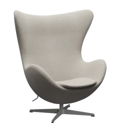 3316 Ægget loungestol, stel i silver grey af Arne Jacobsen