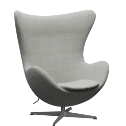 3316 Ægget loungestol, stel i silver grey af Arne Jacobsen