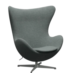 3316 Ægget loungestol, stel i silver grey af Arne Jacobsen