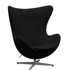3316 Ægget loungestol, stel i silver grey af Arne Jacobsen