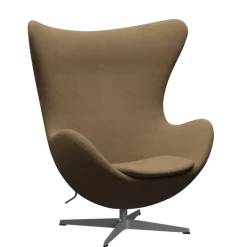 3316 Ægget loungestol, stel i silver grey af Arne Jacobsen