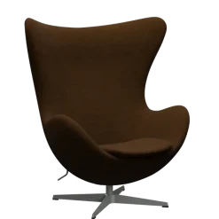 3316 Ægget loungestol, stel i silver grey af Arne Jacobsen