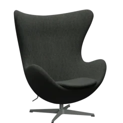 3316 Ægget loungestol, stel i silver grey af Arne Jacobsen