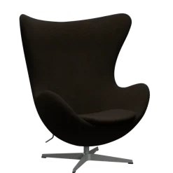 3316 Ægget loungestol, stel i silver grey af Arne Jacobsen