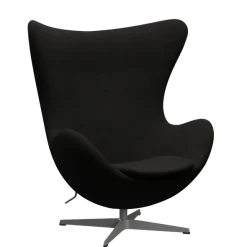 3316 Ægget loungestol, stel i silver grey af Arne Jacobsen