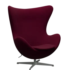 3316 Ægget loungestol, stel i silver grey af Arne Jacobsen
