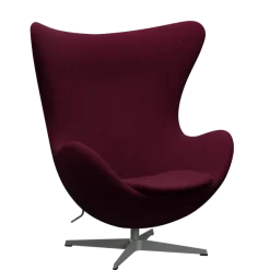 3316 Ægget loungestol, stel i silver grey af Arne Jacobsen