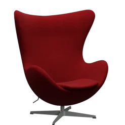 3316 Ægget loungestol, stel i silver grey af Arne Jacobsen