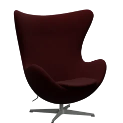 3316 Ægget loungestol, stel i silver grey af Arne Jacobsen
